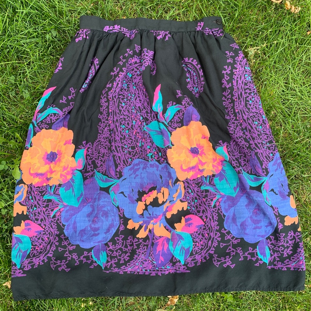Vintage Rhodes Collection cotton skirt